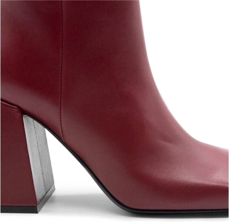 Vic Matié Donkerrode Minimalistische Bootie Ming Red Dames