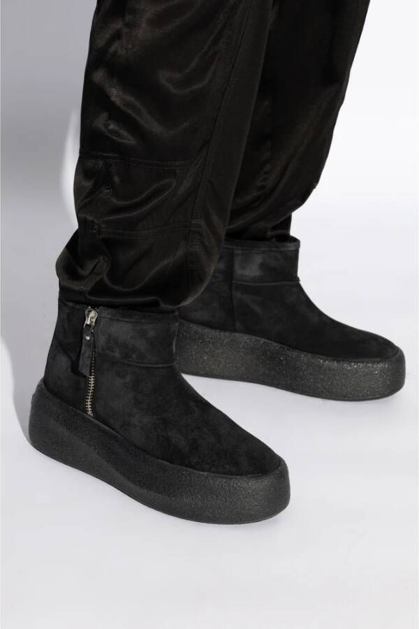 Vic Matié Geïsoleerde platform booties 'Sensory' Black Dames