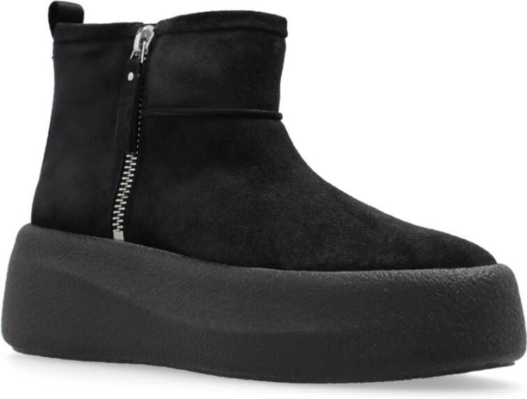 Vic Matié Geïsoleerde platform booties 'Sensory' Black Dames