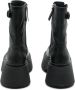 Vic Matié Gestreepte Biker Boot in Zwart Black Dames - Thumbnail 3