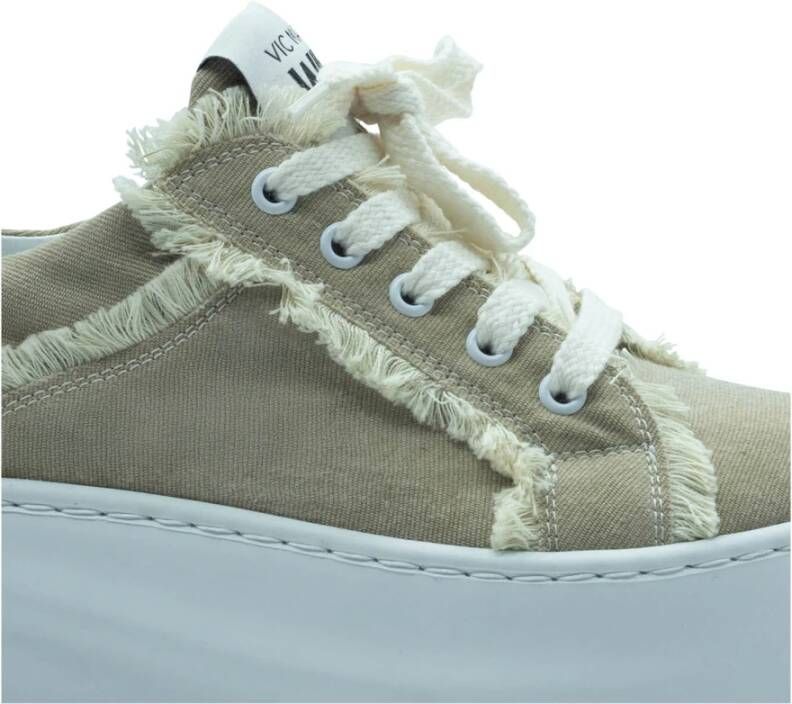 Vic Matié Golf Schoen Franjes Beige Dames