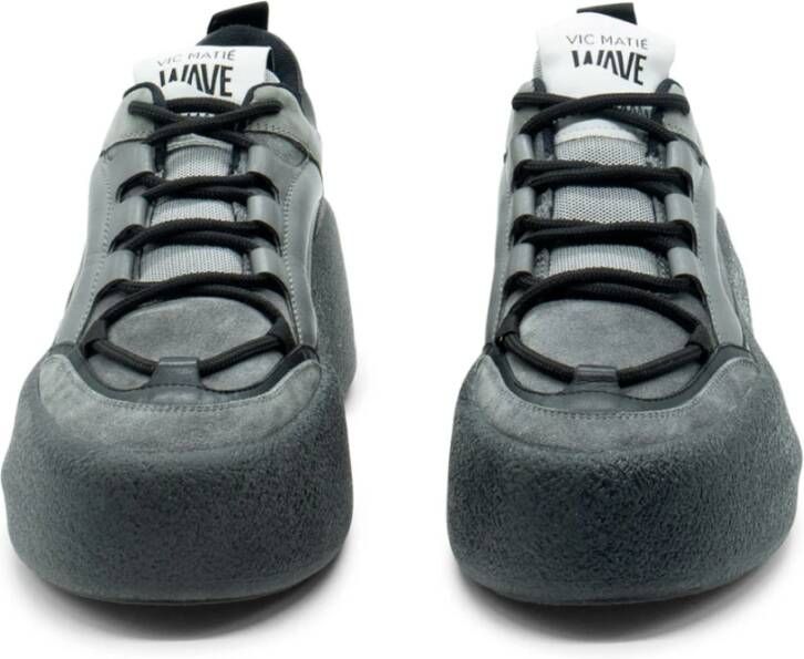 Vic Matié Grijze Zwarte Sneaker Gray Dames