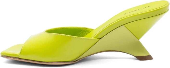 Vic Matié Heeled Mules Green Dames