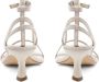 Vic Matié Kruis-Slipper Sandalen in IJsleer Beige Dames - Thumbnail 3