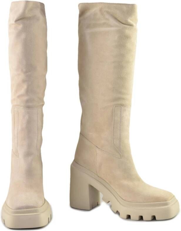 Vic Matié Laarzen Beige Dames