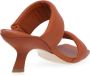 Vic Matié Rode Leren Mid-Hak Casual Sandalen Red Dames - Thumbnail 7