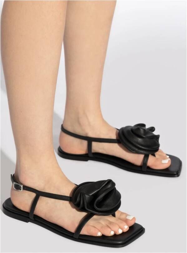 Vic Matié Leren sandalen Logic Black Dames