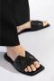 Vic Matié Vierkante open pantoffel Monogram zwart Black Dames - Thumbnail 7