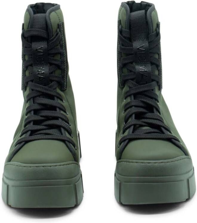 Vic Matié Militaire-Look Technische Stoflaars Green Dames