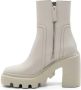 Vic Matié Osso Heel Tronchetto Gear Laars Beige Dames - Thumbnail 4