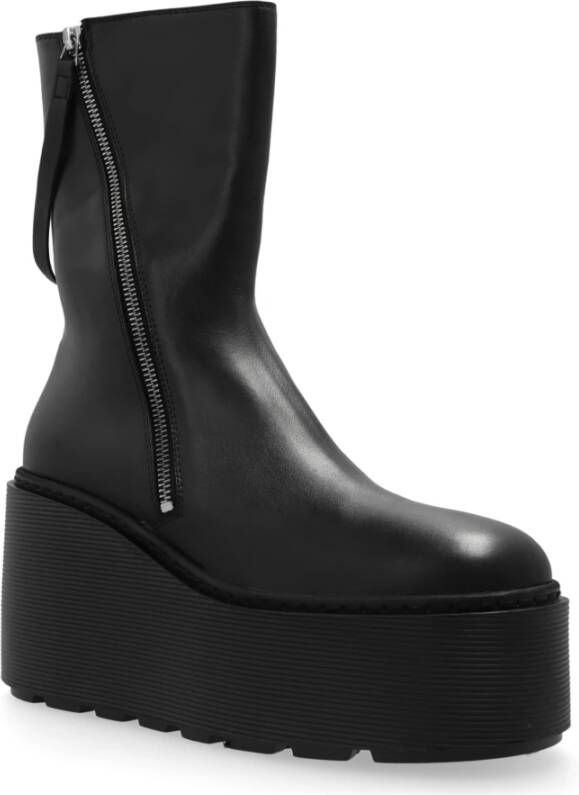 Vic Matié Platform enkellaarzen Black Dames