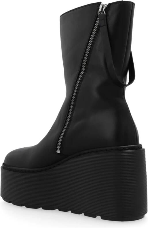 Vic Matié Platform enkellaarzen Black Dames