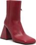 Vic Matié Donkerrode Minimalistische Bootie Ming Red Dames - Thumbnail 2