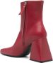 Vic Matié Donkerrode Minimalistische Bootie Ming Red Dames - Thumbnail 3