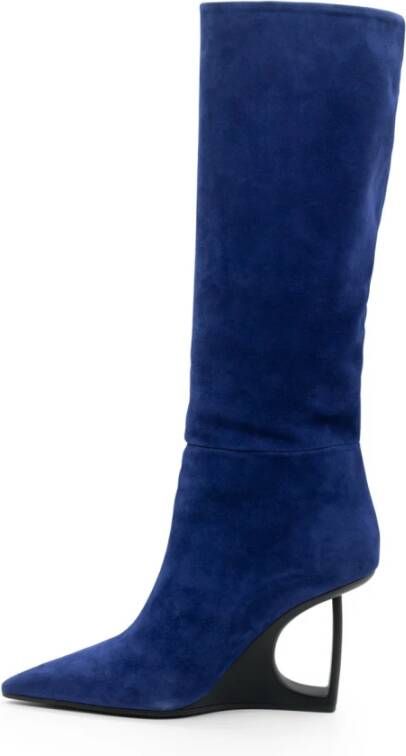 Vic Matié Slangenlaars "D" in saffier Blue Dames