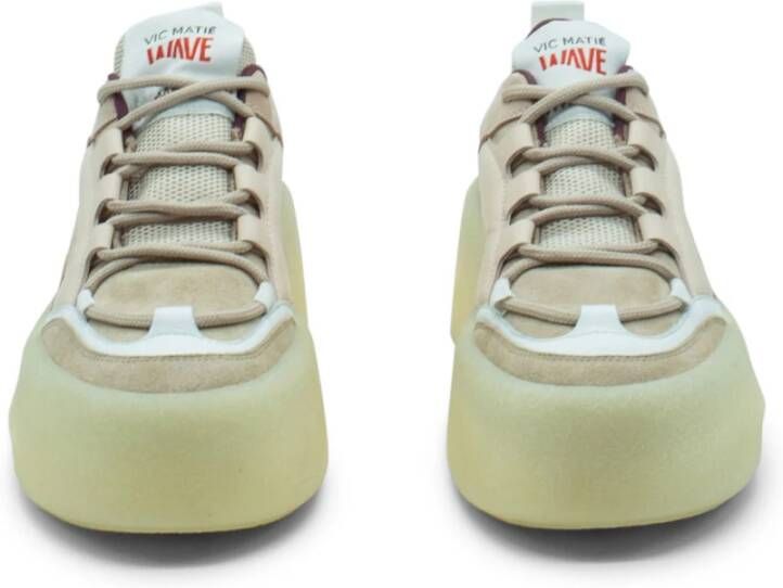 Vic Matié Sneaker in Nude Roze Wit Multicolor Dames