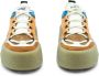 Vic Matié Stijlvolle Sneaker in Bruin Blauw Oranje Multicolor Dames - Thumbnail 2