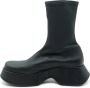 Vic Matié Stretch-Nappaleder Mini Boot in Zwart Black Dames - Thumbnail 4