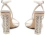 Vic Matié Witte Leren Monogram Sandaal White Dames - Thumbnail 3