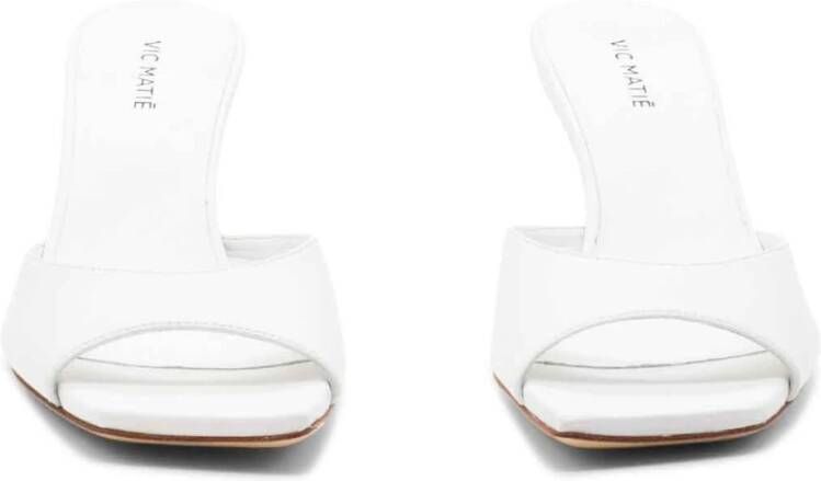 Vic Matié Witte Swan Slipper White Dames