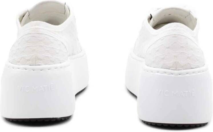 Vic Matié Witte Technische Stof Wave Schoen White Dames