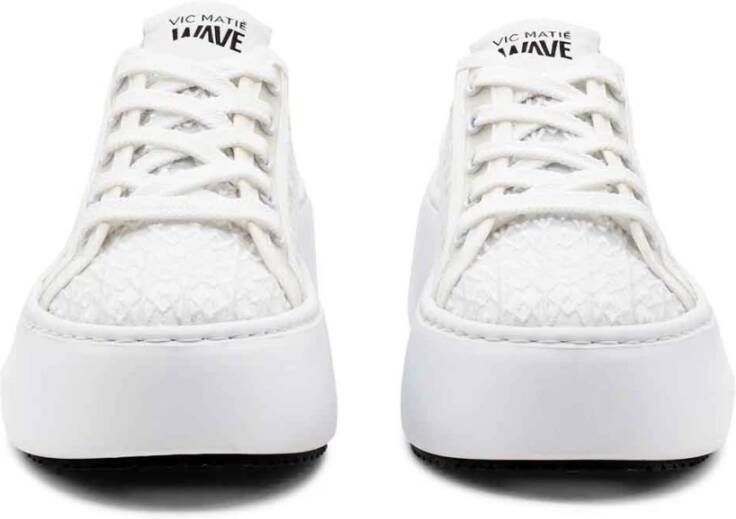 Vic Matié Witte Wave Monogram Schoen White Dames