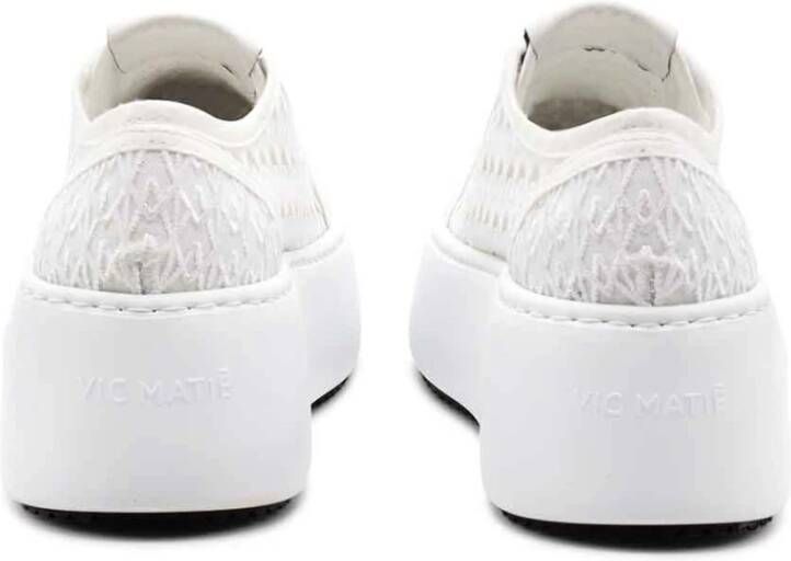 Vic Matié Witte Wave Monogram Schoen White Dames