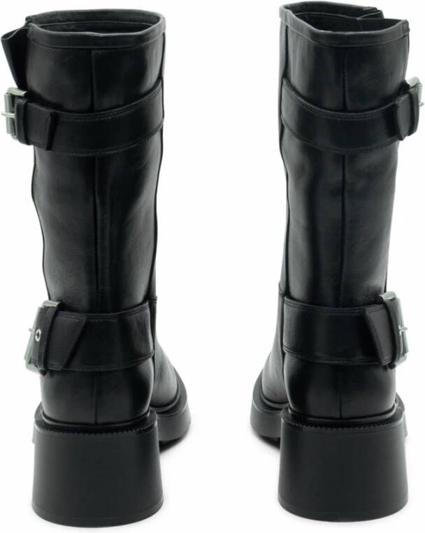 Vic Matié Zwarte Biker-Boot Fray Black Dames