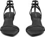 Vic Matié Zwarte leren Cross-Slipper sandalen Black Dames - Thumbnail 8