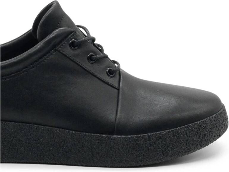 Vic Matié Zwarte Leren Veterschoen Black Heren