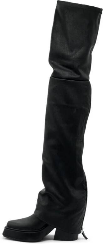 Vic Matié Zwarte Overknee Laarzen Tetrix Black Dames