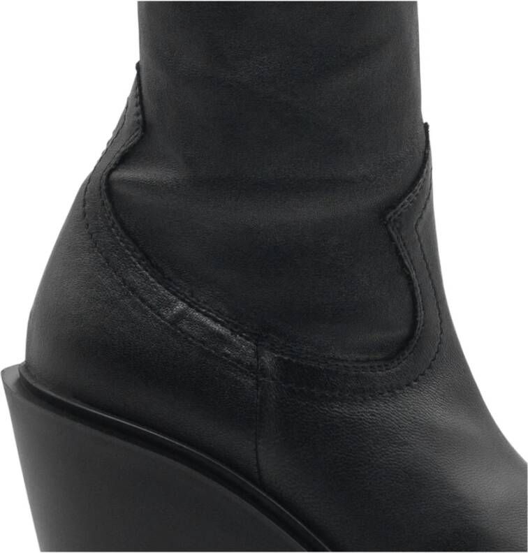 Vic Matié Zwarte Stretch Western Bootie Tetrix Black Dames