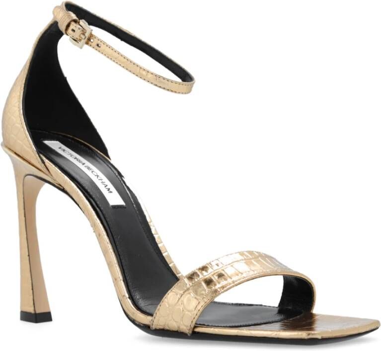 Victoria Beckham Leren sandalen Geel Dames