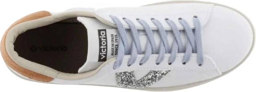 Victoria Berlín Efecto Piel & Glitter Sneakers White Dames