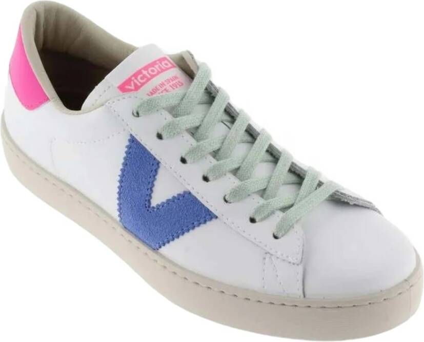 Victoria Berlin Piel & Neon Sneakers White Dames