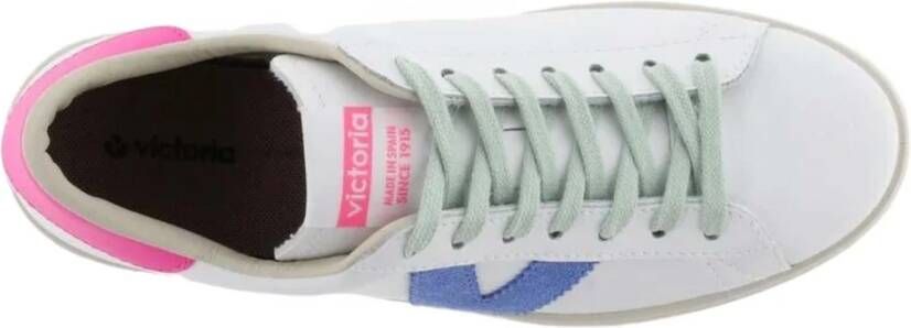 Victoria Berlin Piel & Neon Sneakers White Dames