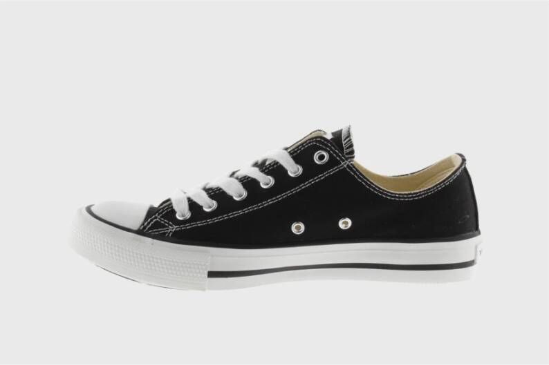 Victoria Canvas Tribe Sneakers (Grote Maten) Zwart Dames