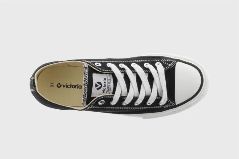 Victoria Canvas Tribe Sneakers (Grote Maten) Zwart Dames