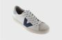 Victoria Contrast Leren Sneakers Grote Maten Blauw - Thumbnail 5