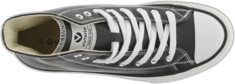 Victoria Dames sportschoenen van leer Tribu Zwart Dames