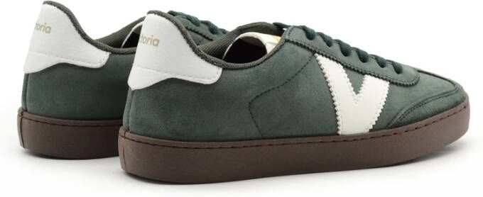 Victoria Groene Suède Sneakers met Ergonomisch Voetbed Green Heren