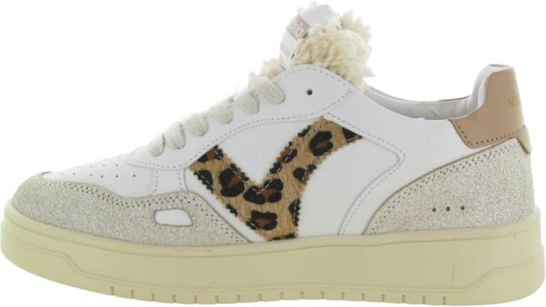 Victoria Metalen Kameel Dierenprint Schoenen White Dames