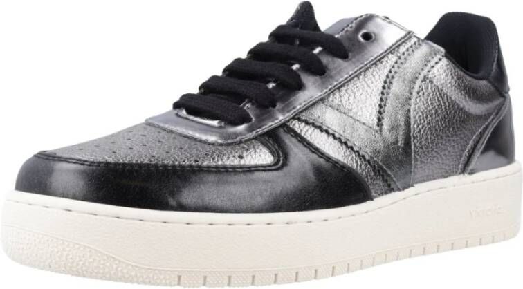 Victoria Metallic Madrid Sneakers Black Dames