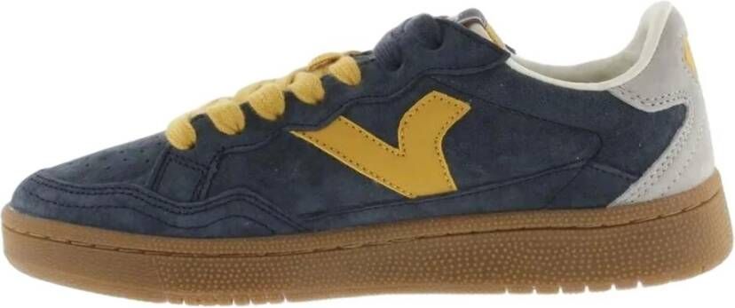 Victoria Smash Zachte Suède Sneakers Blue Heren