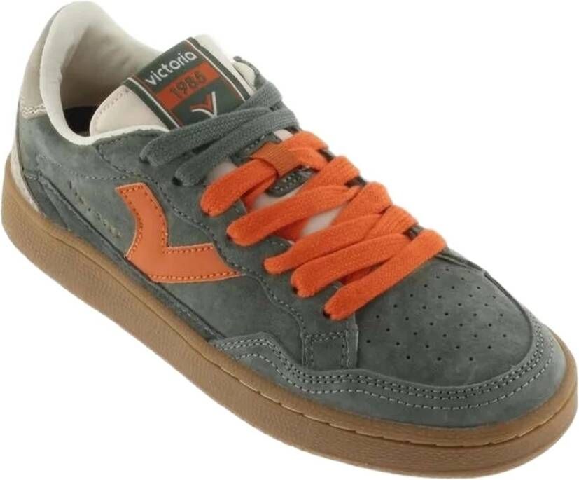 Victoria Smash Zachte suède sneakers Gray Heren