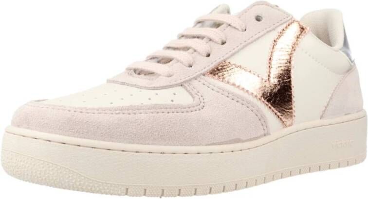 Victoria Stijlvolle Vetersneakers voor Vrouwen Beige Dames