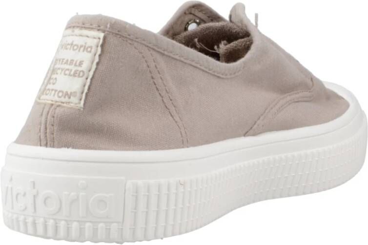 Victoria Stijlvolle Canvas Sneakers voor Vrouwen Beige Dames - Foto 4