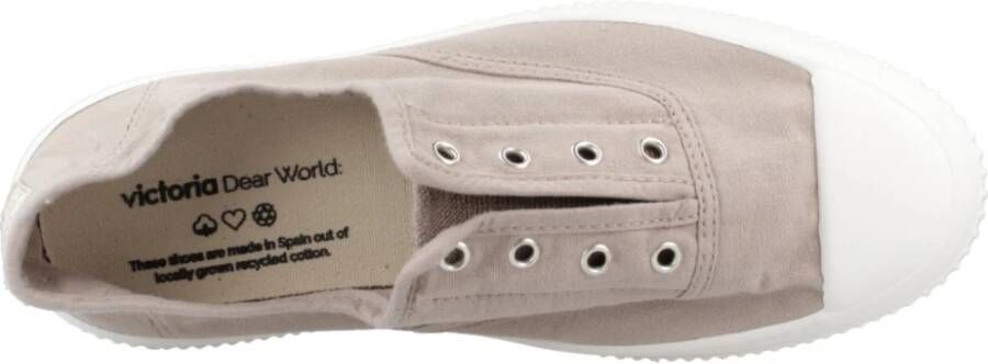 Victoria Stijlvolle Canvas Sneakers voor Vrouwen Beige Dames - Foto 7