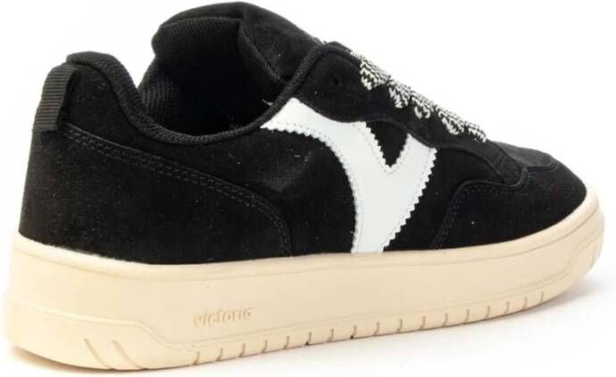 Victoria Suède Lage Sneakers voor Vrouwen Black Dames