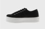 Victoria Witte Canvas Platform Sneakers Black Dames - Thumbnail 4